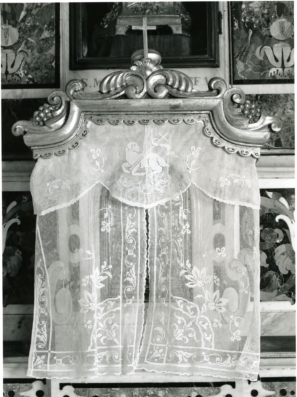 conopeo di tabernacolo - manifattura napoletana (fine sec. XIX)