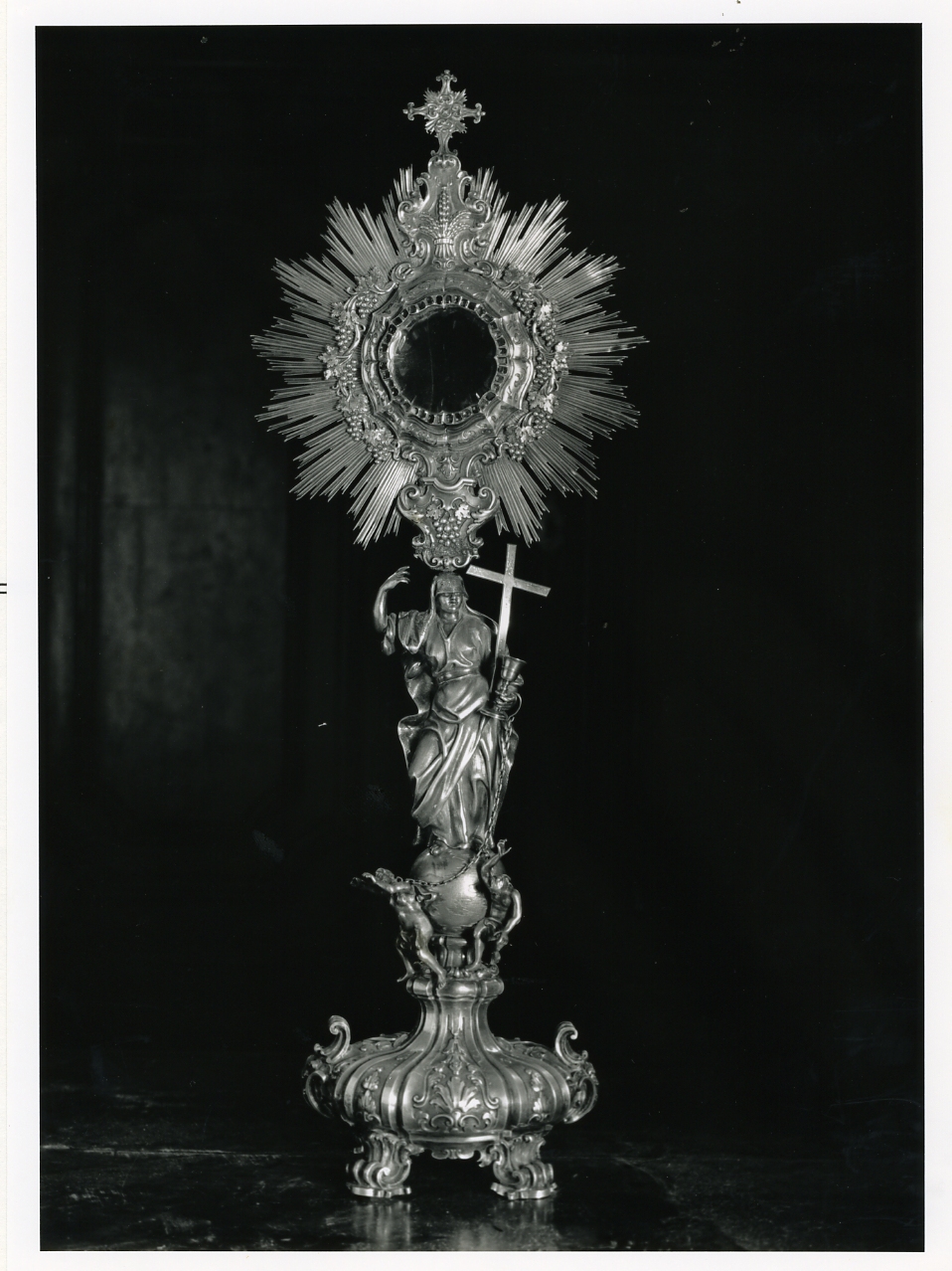 ostensorio - a raggiera - bottega napoletana (fine sec. XVIII)