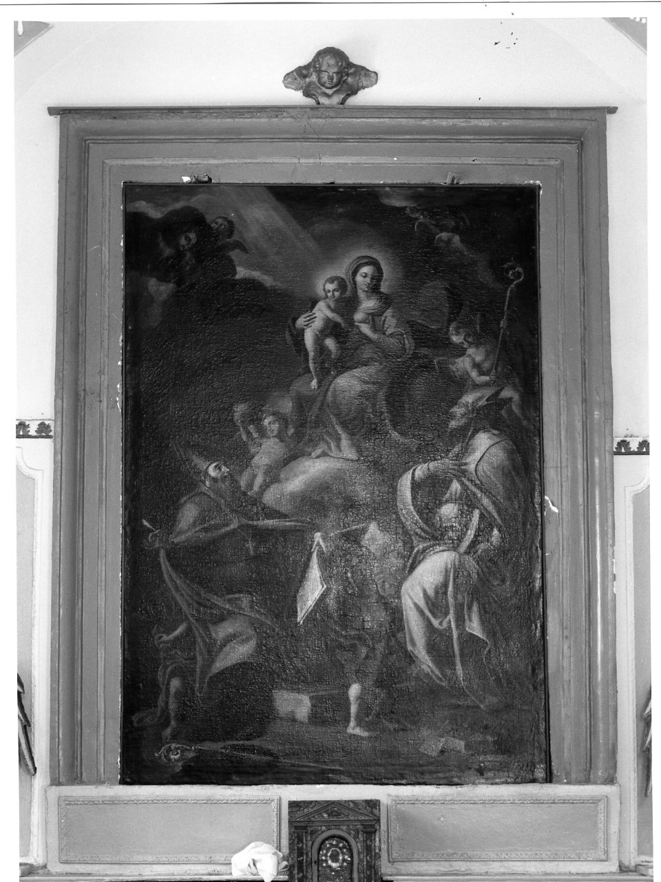 mostra d'altare - bottega campana (seconda metà sec. XIX)