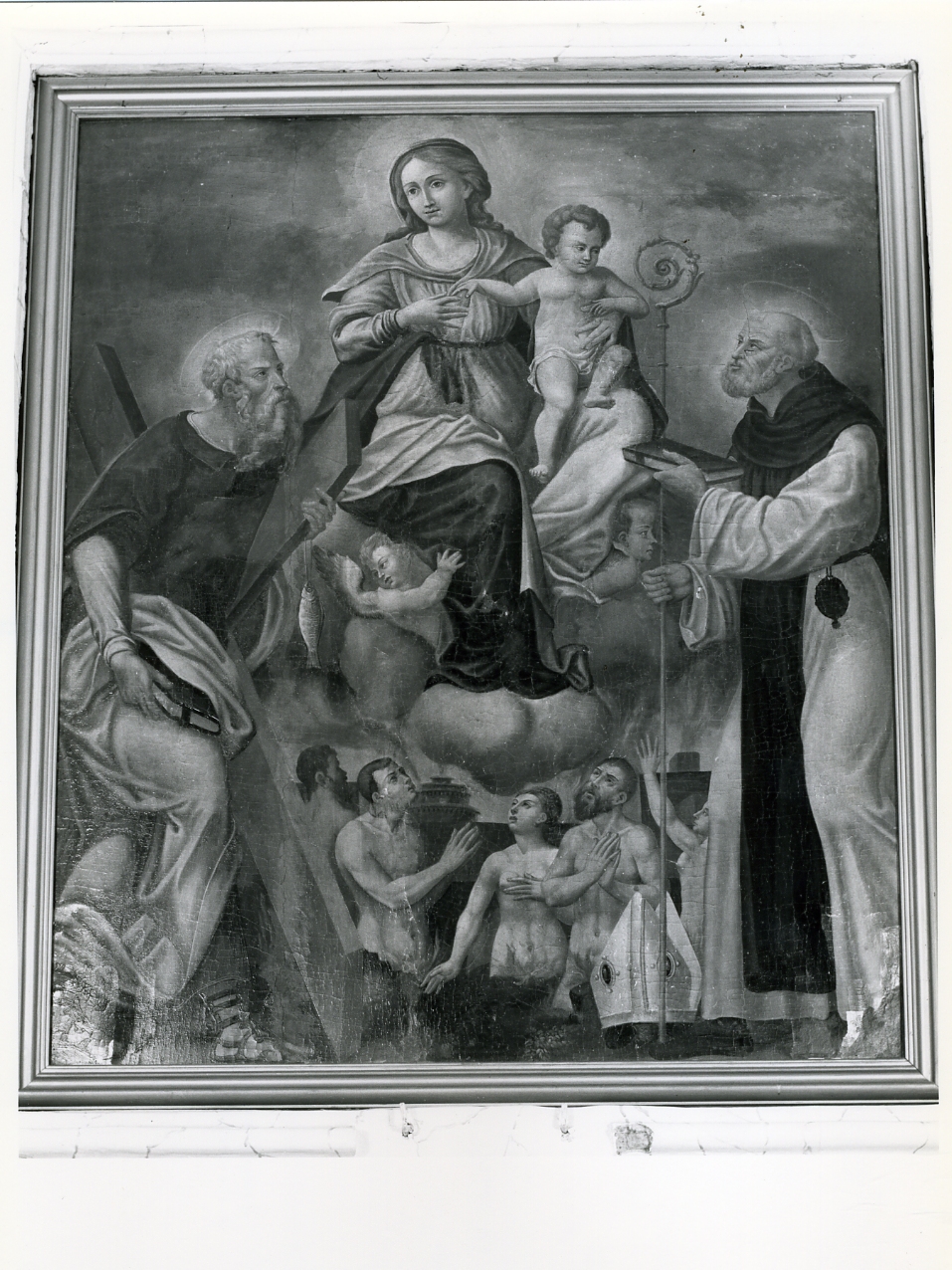 Madonna con Bambino e Santi (dipinto) - ambito napoletano (seconda metà sec. XIX)