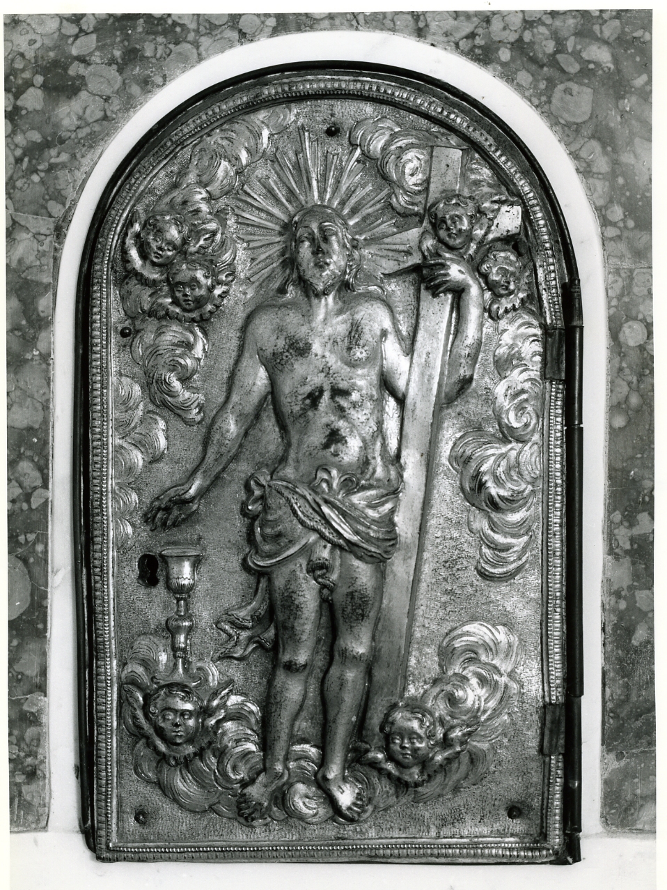 sportello di tabernacolo - bottega napoletana (prima metà sec. XIX)