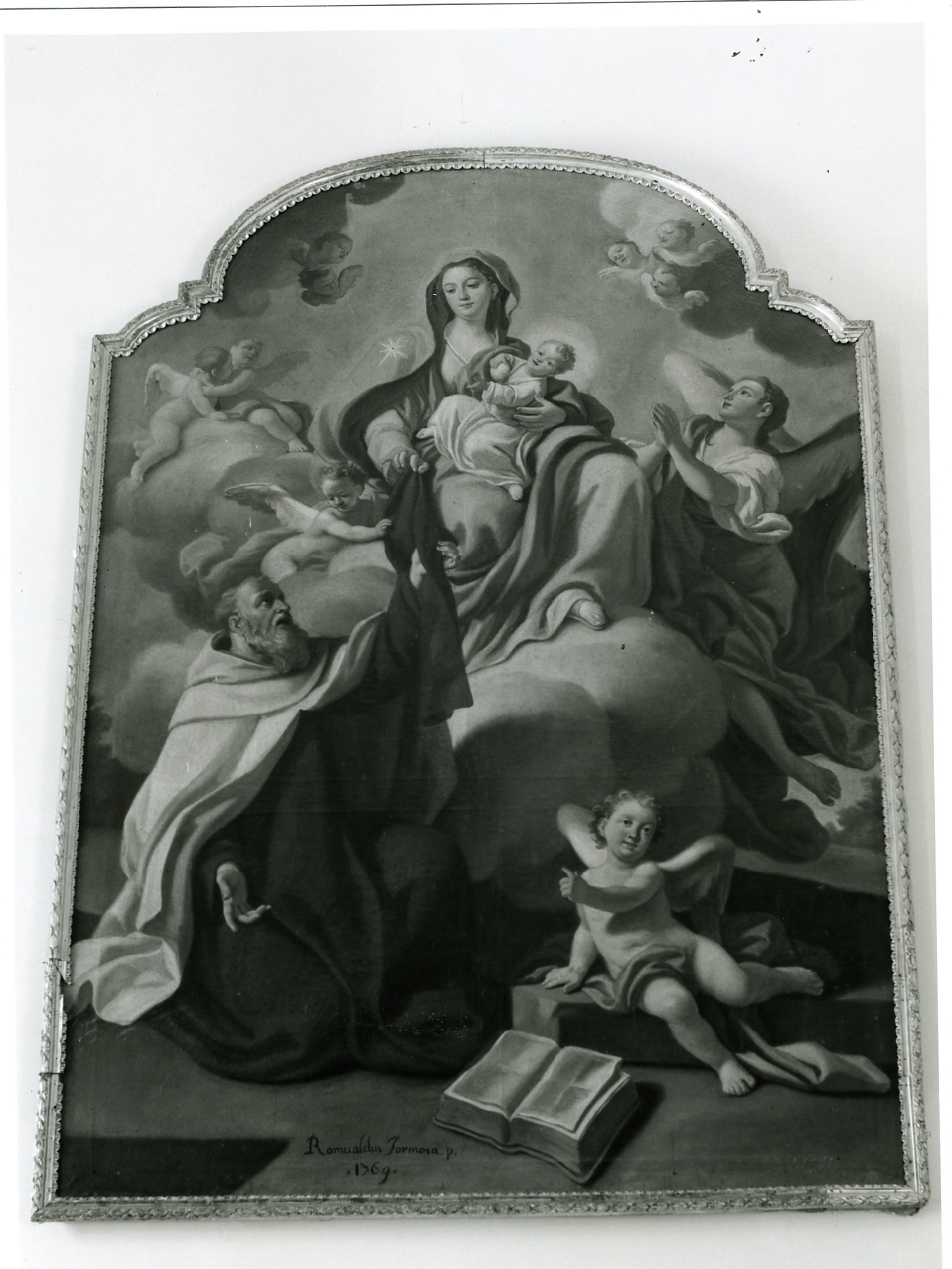 Madonna con Bambino e Santi (dipinto) di Formosa Romualdo (sec. XVIII)