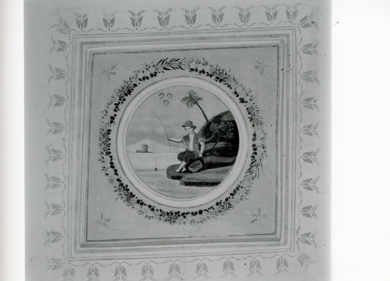 figura maschile (dipinto) - ambito napoletano (fine sec. XVIII)