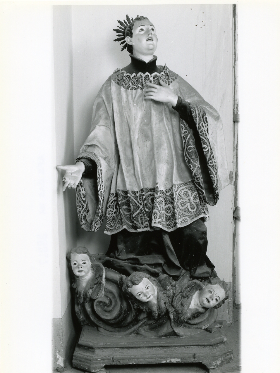 San Luigi Gonzaga (statua) - manifattura napoletana (fine sec. XIX)