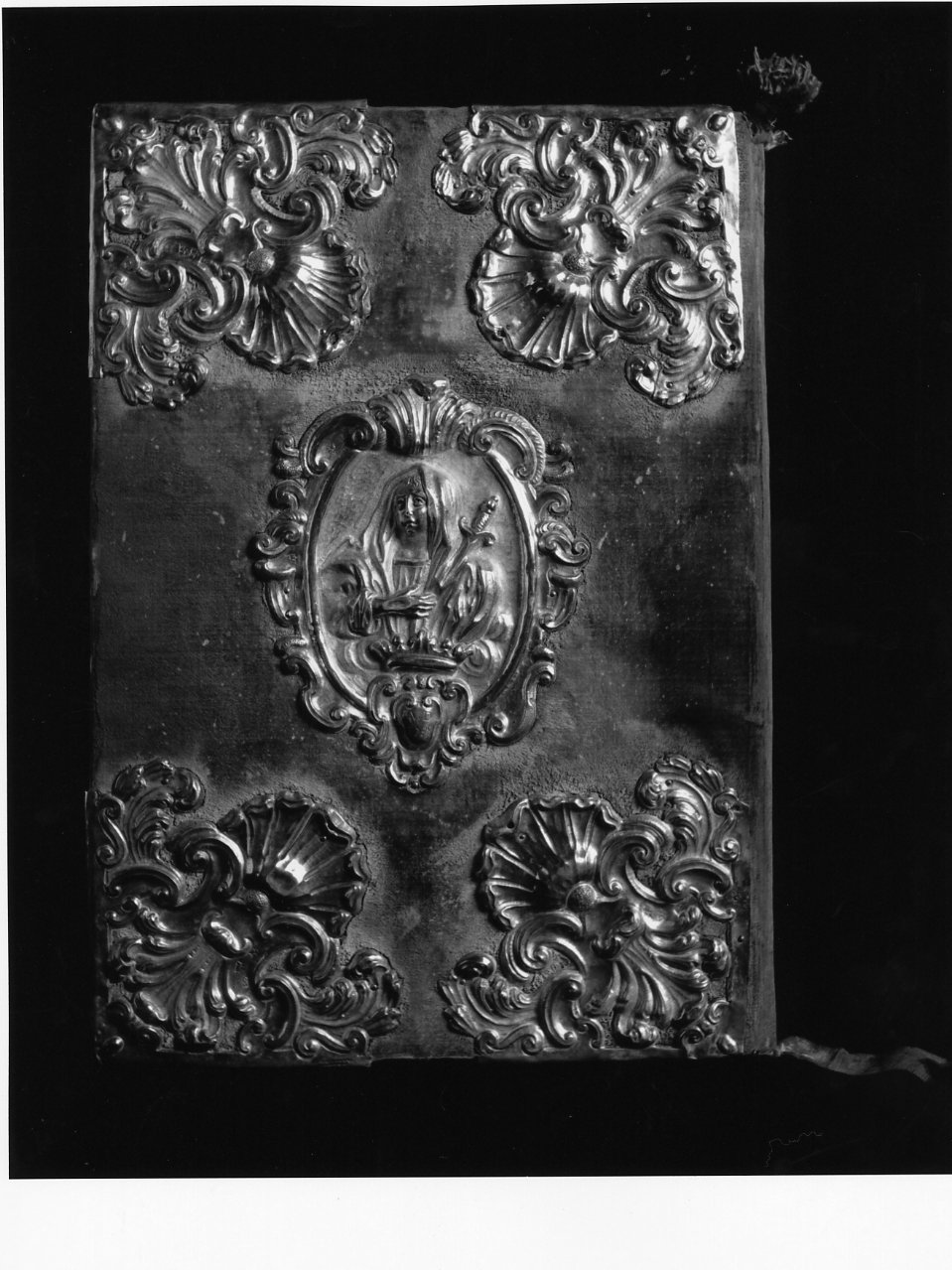 Madonna Addolorata (coperta di libro liturgico) - bottega napoletana (sec. XVIII)