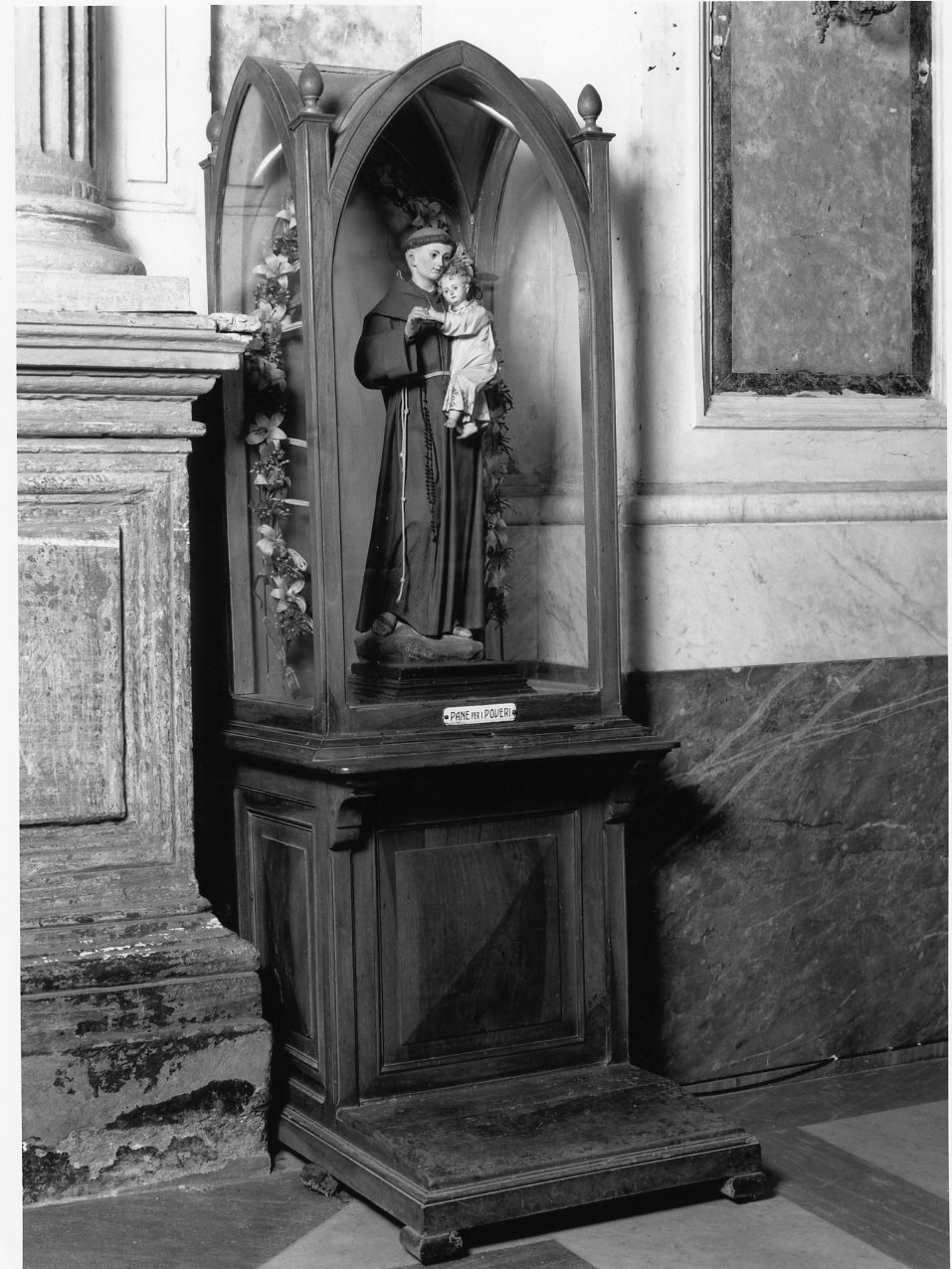 Sant'Antonio da Padova con il bambino (statuetta) di Caretta Raffaele (fine sec. XIX)