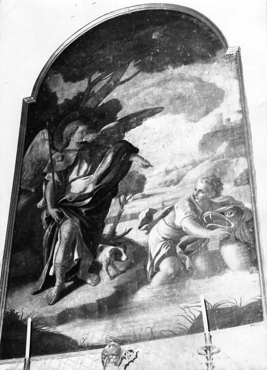Tobia e San Raffaele arcangelo (dipinto) di Capobianco F (terzo quarto sec. XVIII)