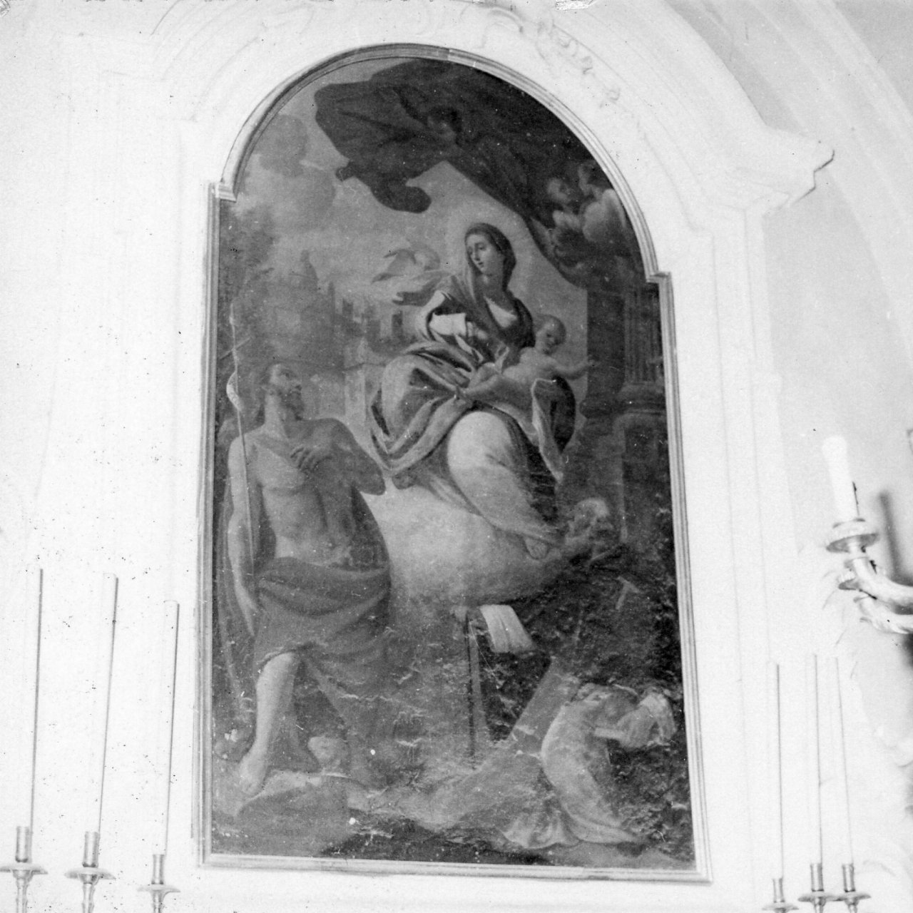 Madonna con Bambino e Santi (dipinto) di Capobianco F (fine sec. XVIII)