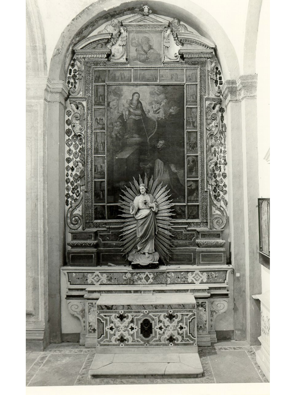 Madonna del Rosario con San Domenico (dipinto) - ambito napoletano (fine sec. XVI)