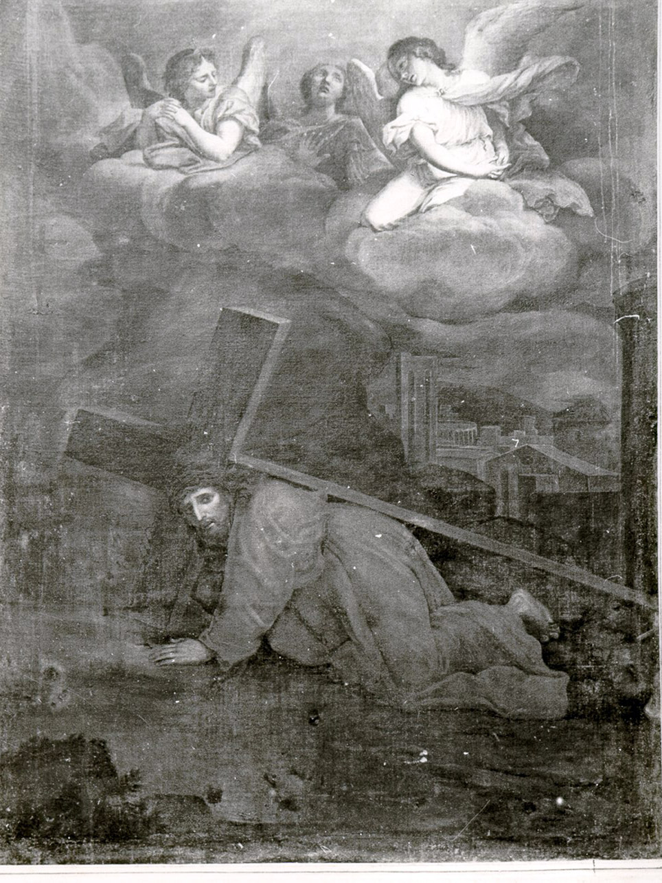 Cristo cade sotto la croce (dipinto) - ambito napoletano (seconda metà sec. XVI)