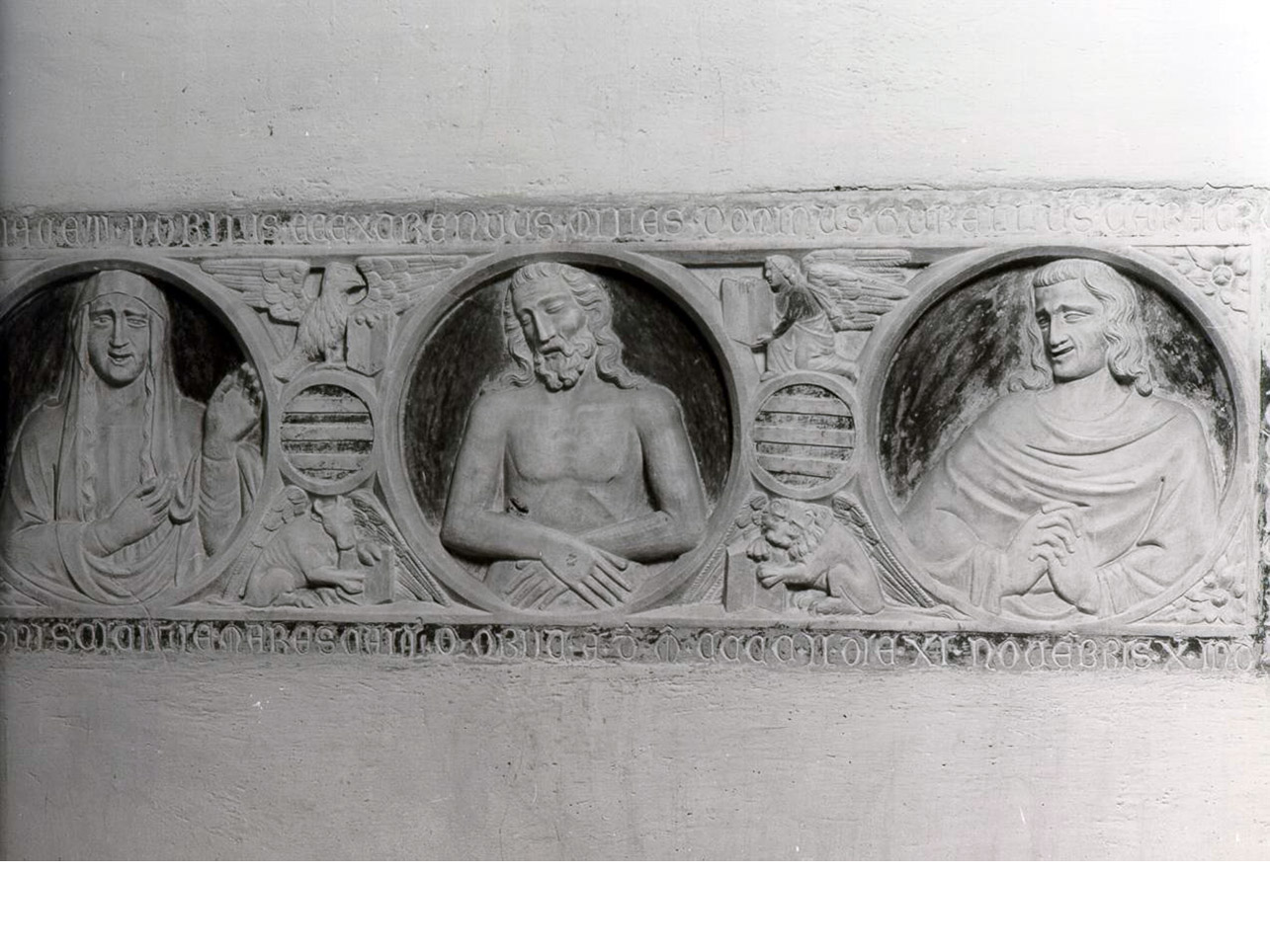 monumento funebre, frammento - bottega napoletana (sec. XV)