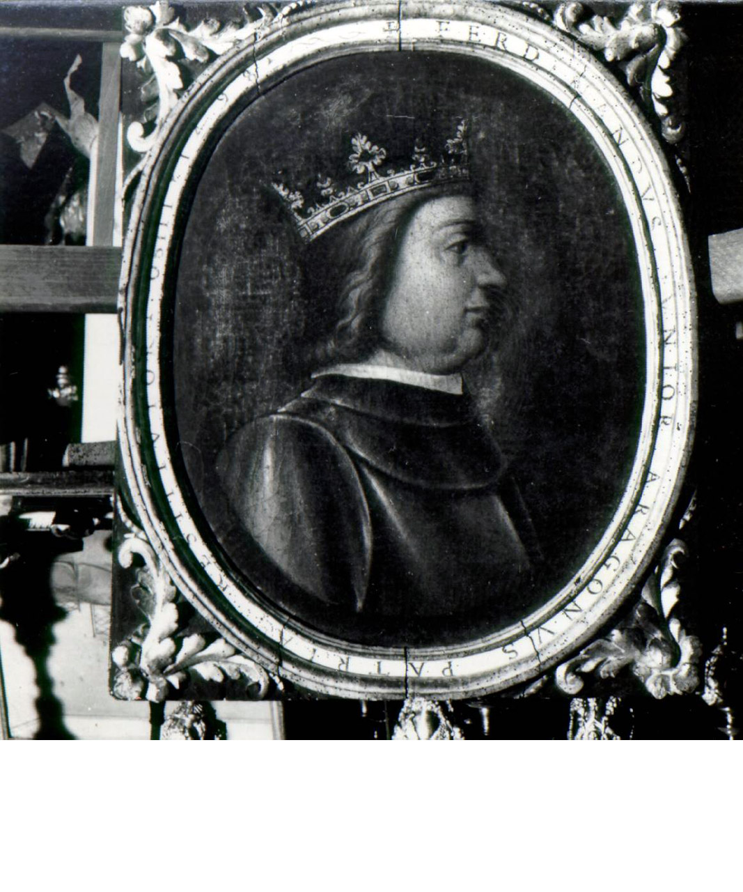 RITRATTO DI FERDINANDO II D'ARAGONA (DIPINTO, ELEMENTO D'INSIEME) - AMBITO NAPOLETANO (Metà sec. XV)