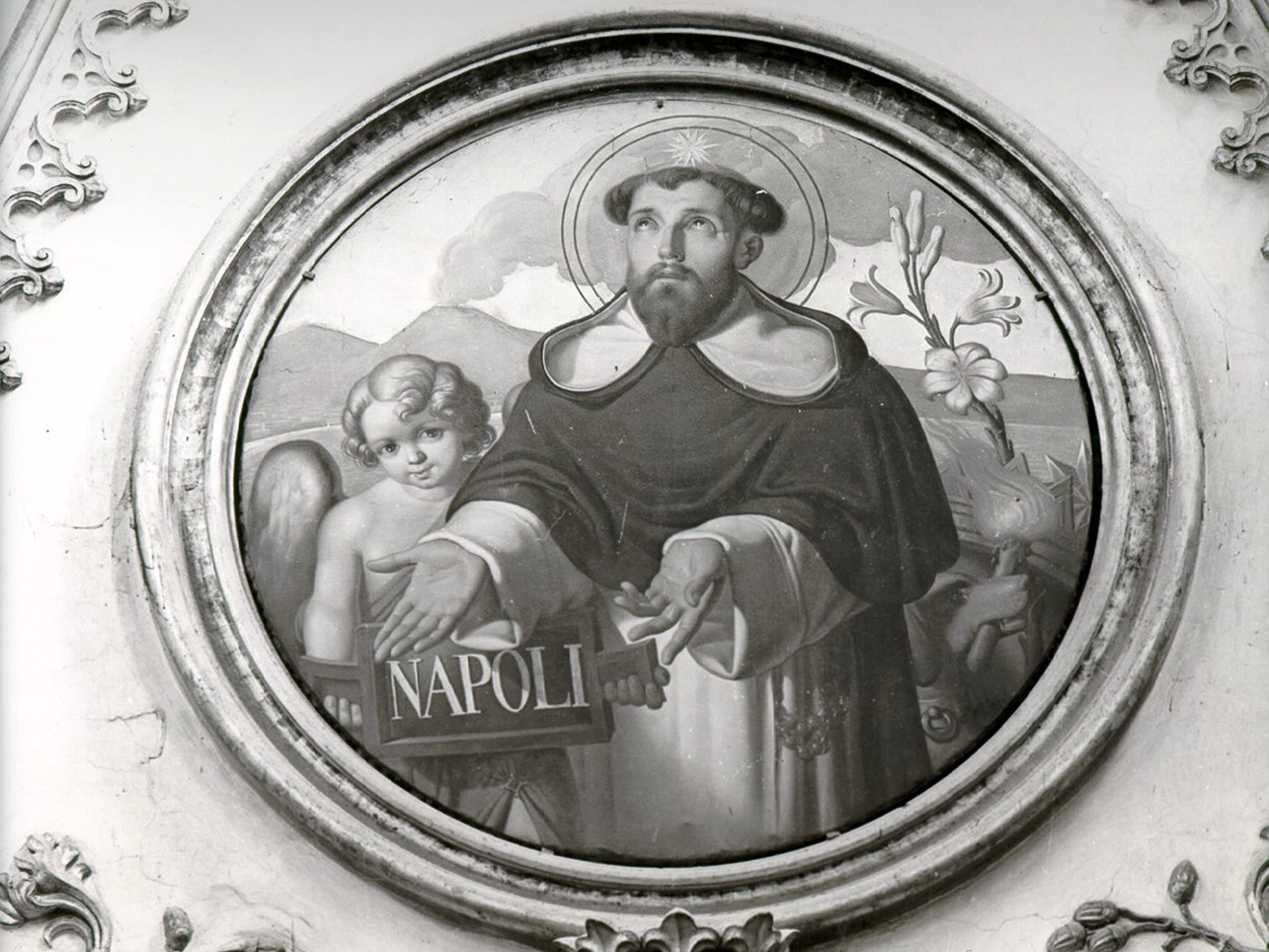 San Domenico (dipinto, elemento d'insieme) di De Vivo Tommaso (metà sec. XIX)