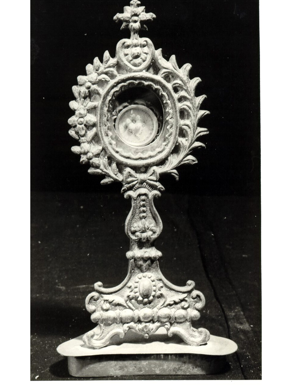 RELIQUIARIO - A OSTENSORIO - bottega argentiera napoletana (Prima metà sec. XIX)