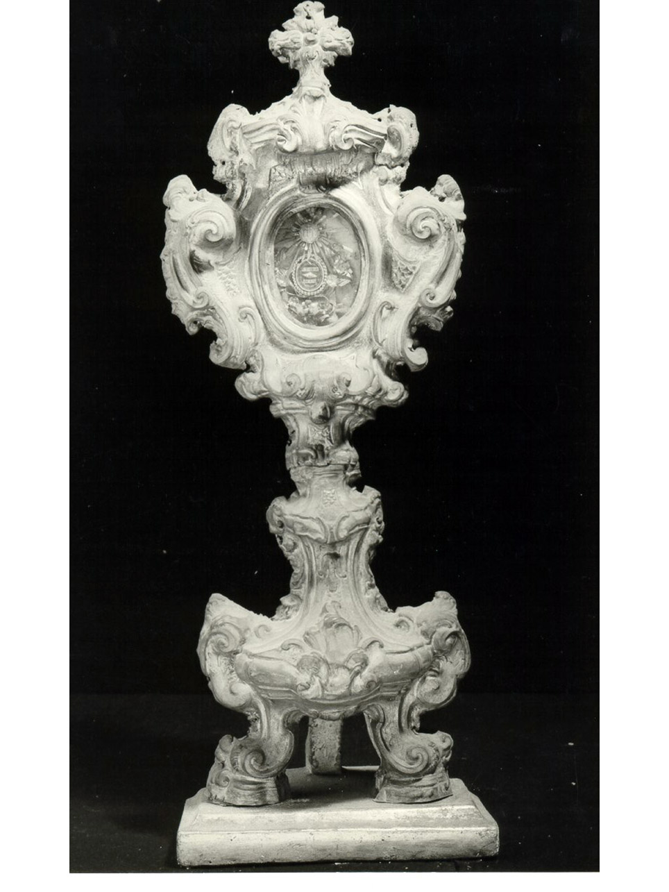 RELIQUIARIO - A OSTENSORIO - bottega argentiera napoletana (Seconda metà sec. XVIII)