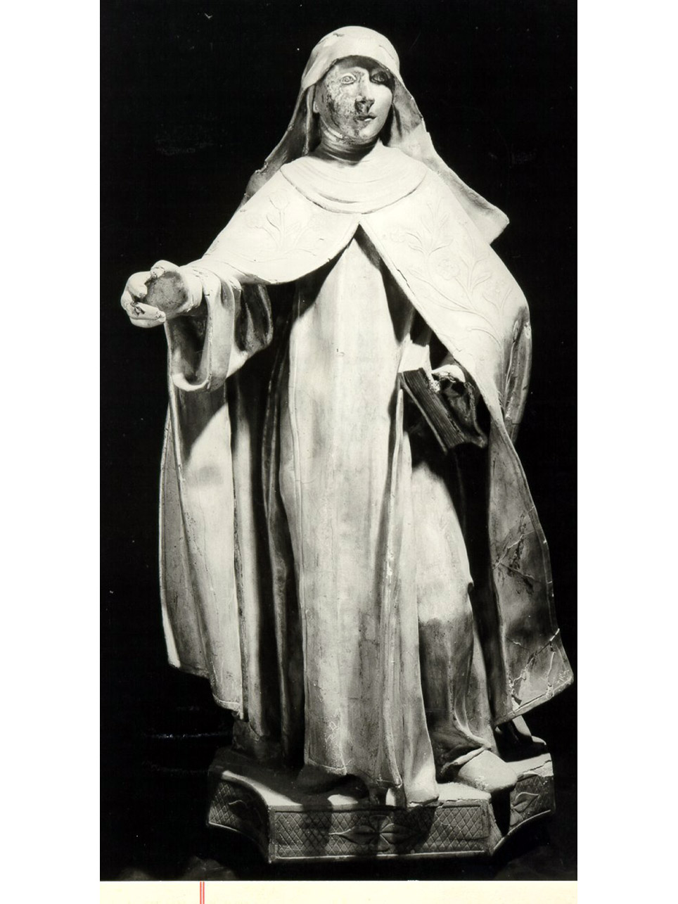 Santa domenicana (scultura) - bottega napoletana (prima metà sec. XIX)