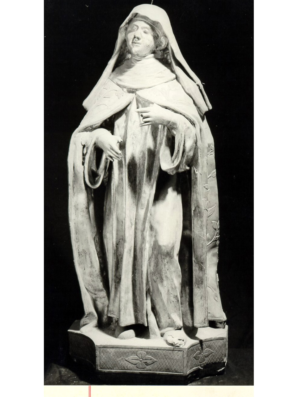 Santa domenicana (scultura) - bottega napoletana (prima metà sec. XIX)