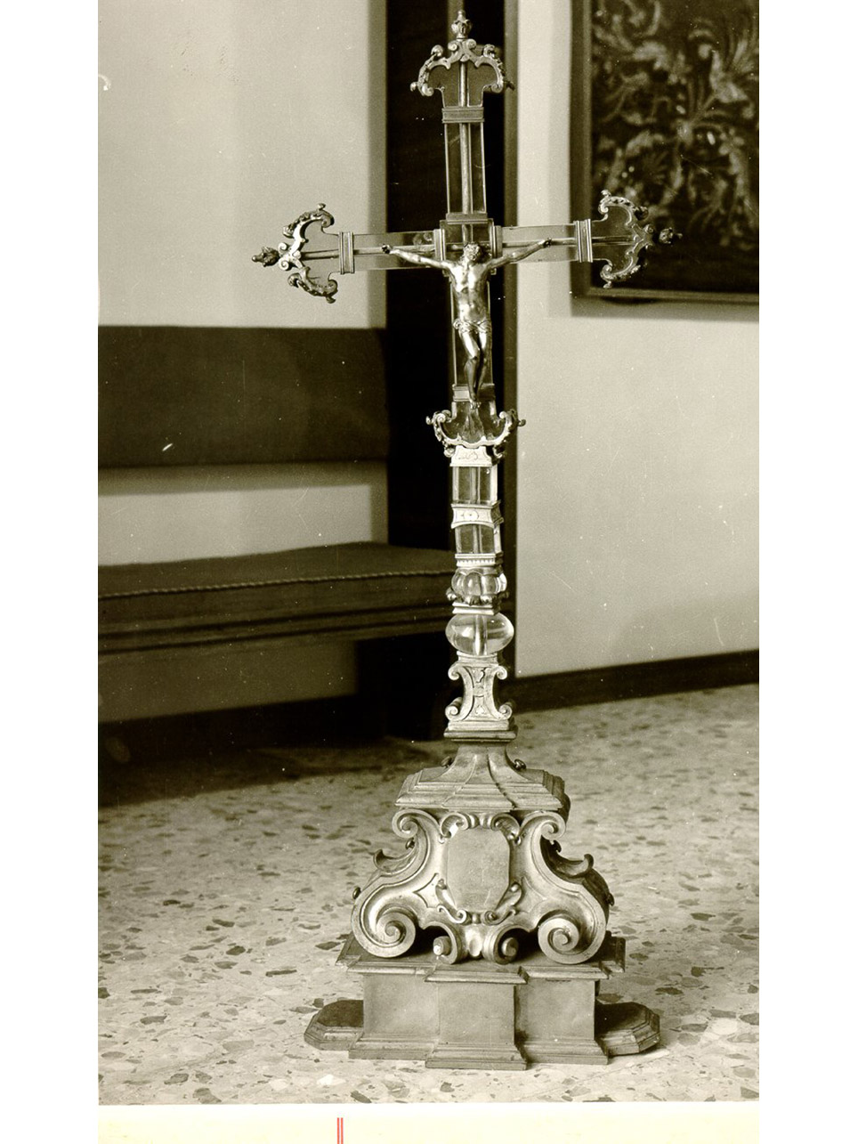 croce d'altare - bottega napoletana (prima metà sec. XVI)