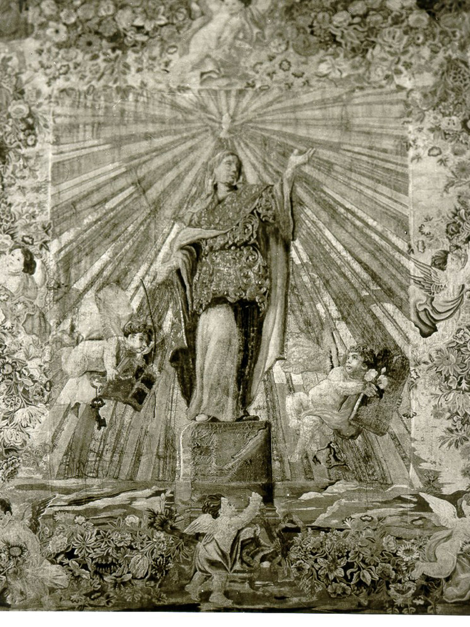 allegoria della grazia divina (arazzo) - manifattura napoletana (seconda metà sec. XVII)