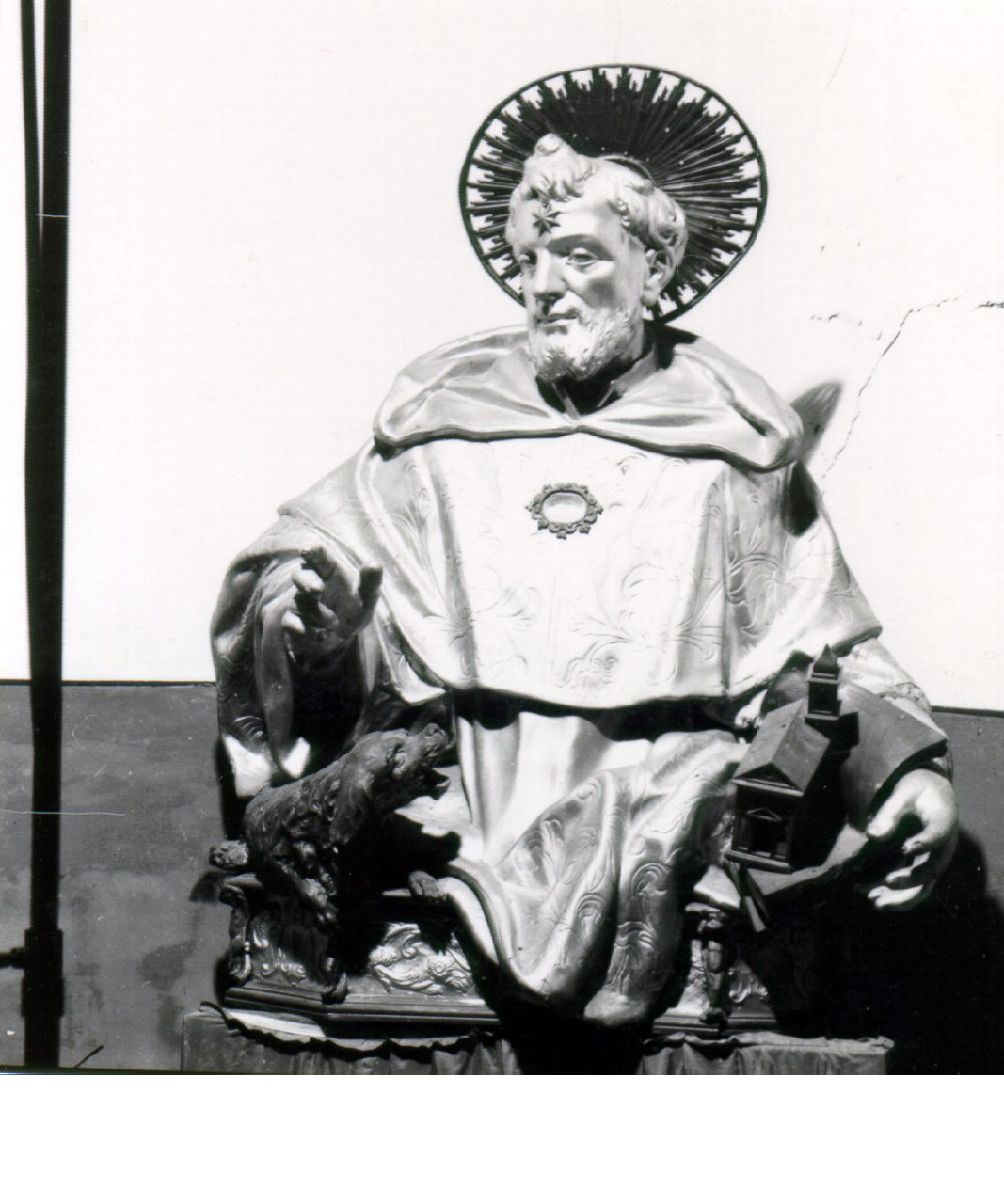 San Domenico (reliquiario - a busto) - bottega napoletana (fine sec. XVIII)