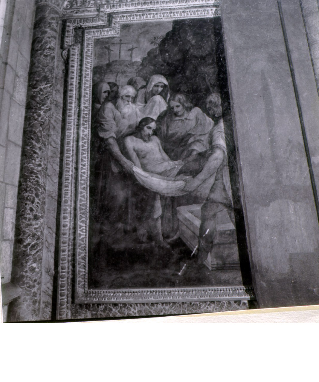 deposizione di Cristo dalla croce (dipinto, elemento d'insieme) di De Lione Andrea (metà sec. XVII)