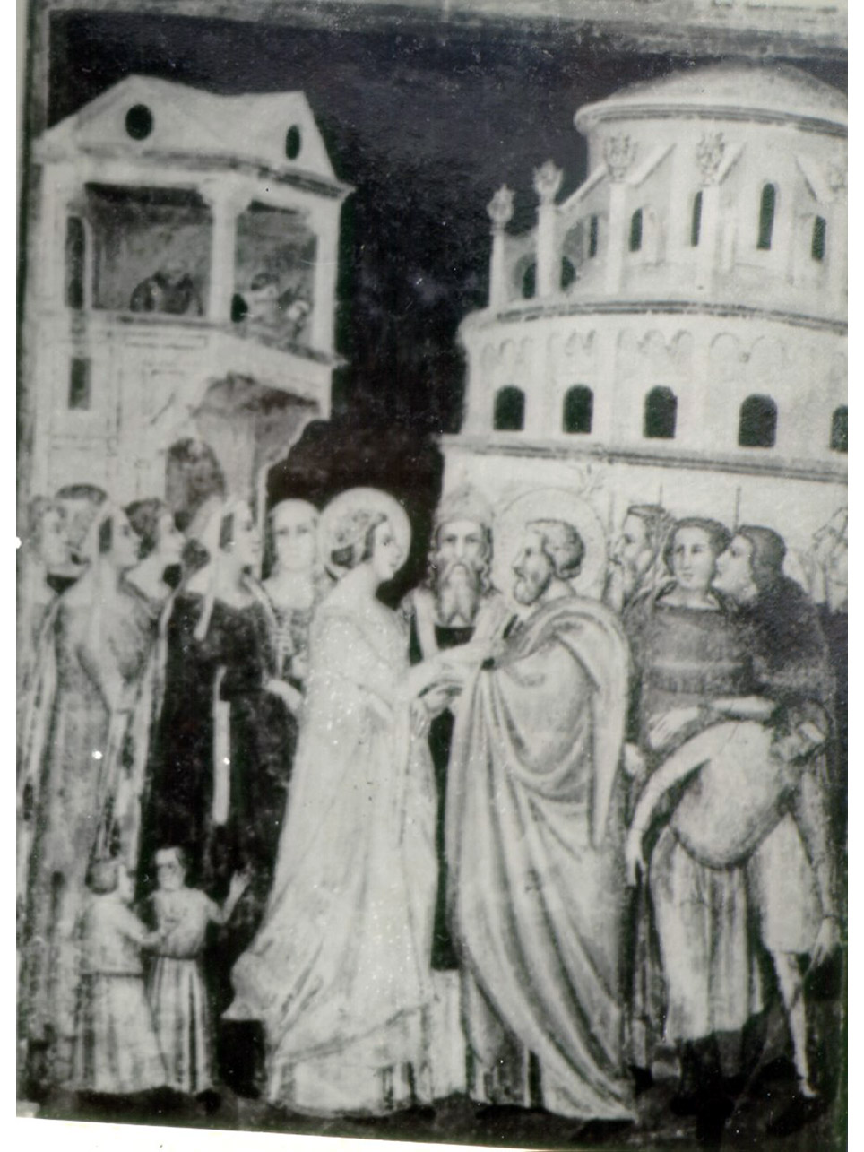 Sposalizio di Maria Vergine (dipinto, ciclo) di Maestro di Giovanni Barrese (metà sec. XIV)