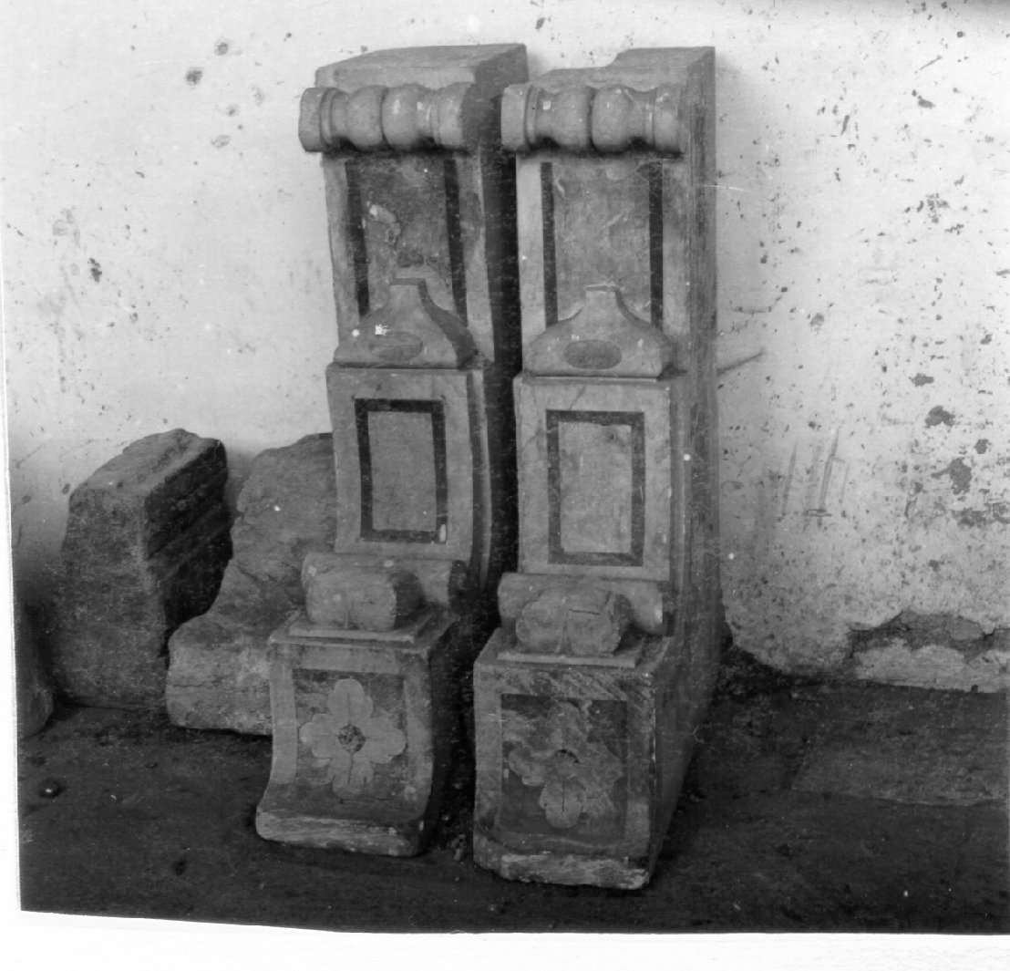 mensolone, serie - bottega napoletana (metà sec. XVII)