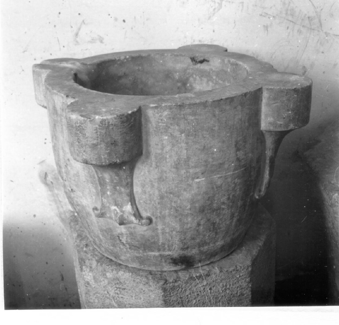 MORTAIO - BOTTEGA NAPOLETANA (Metà sec. XV)