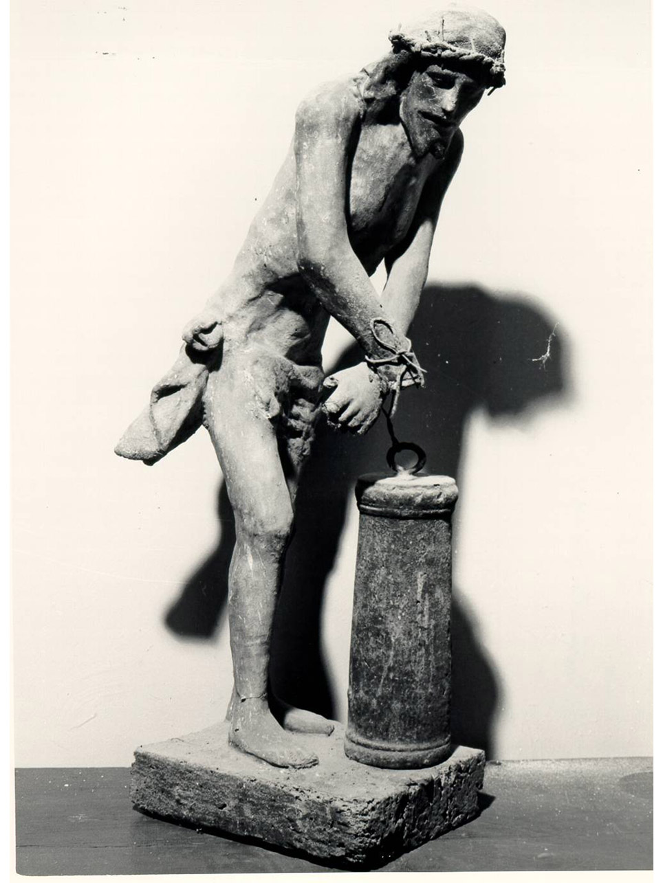 CRISTO ALLA COLONNA (SCULTURA) - AMBITO NAPOLETANO (Seconda metà Sec. XVI)