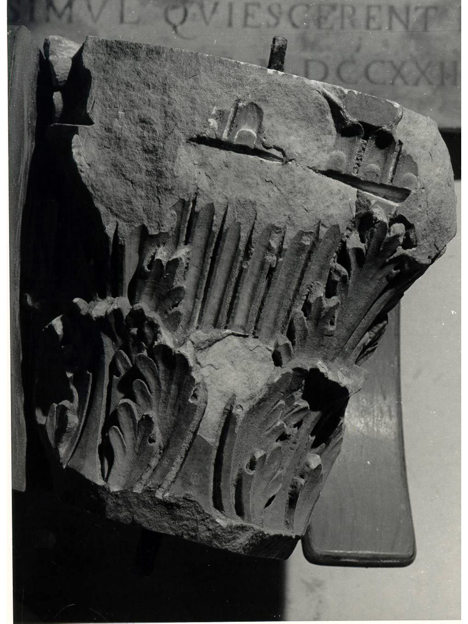 CAPITELLO - corinzio, FRAMMENTO - BOTTEGA NAPOLETANA (INIZIO Sec. XVI)