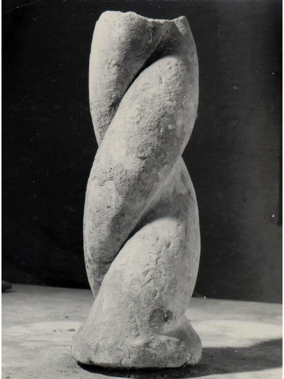 colonna tortile, frammento - bottega napoletana (metà sec. XVI)