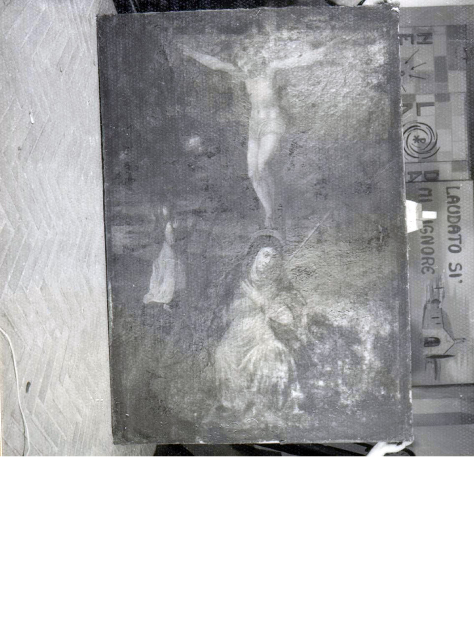 crocifissione di Cristo (dipinto) - ambito napoletano (seconda metà sec. XVI)