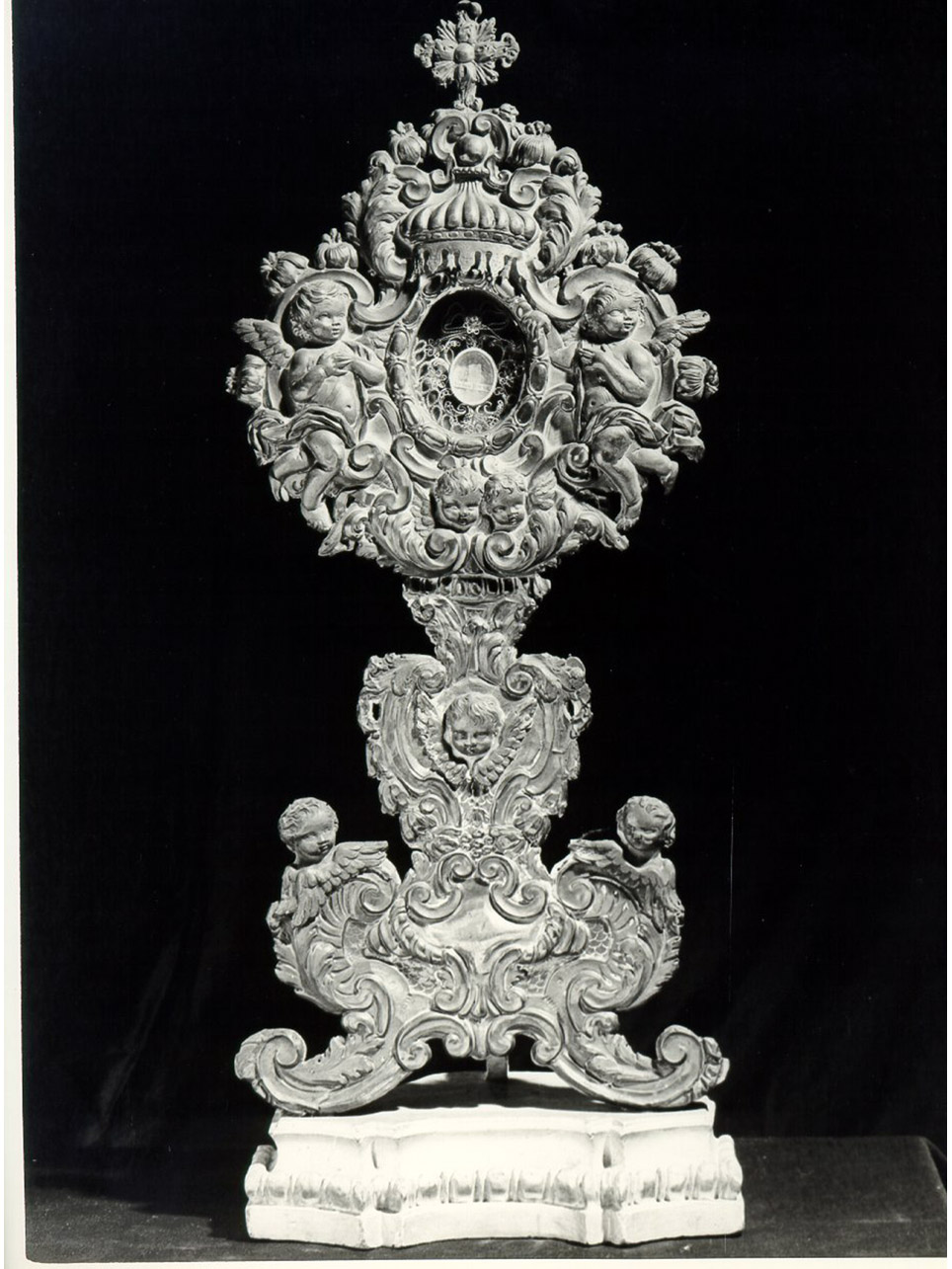 RELIQUIARIO - A TECA - bottega argentiera napoletana (SECONDO QUARTO sec. XVIII)