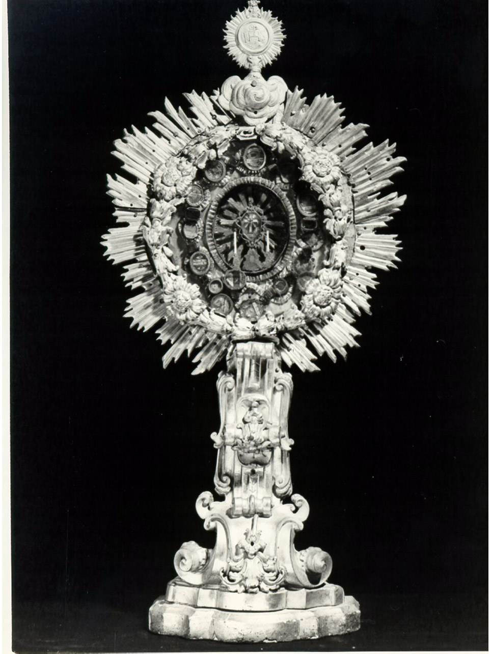 reliquiario - a ostensorio - bottega napoletana (metà sec. XVIII)