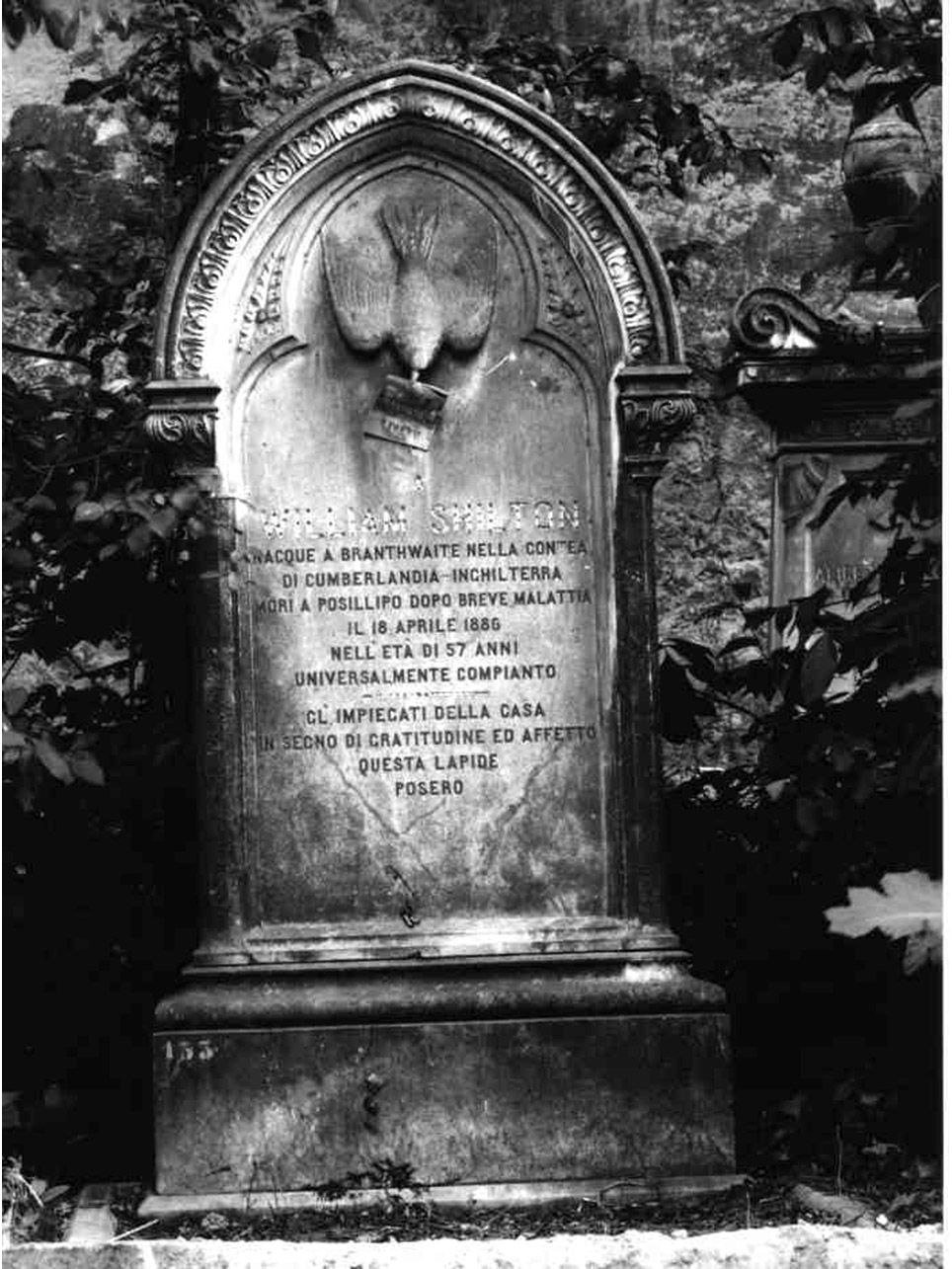 monumento funebre - bottega inglese (sec. XIX)
