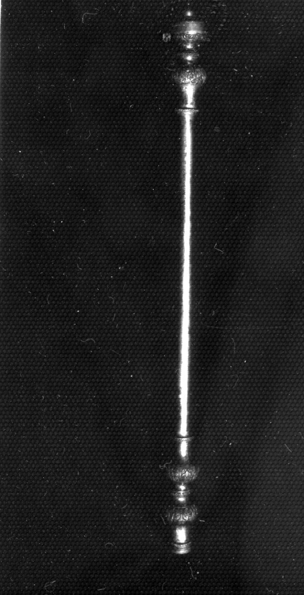 ASTA DI OMBRELLINO PROCESSIONALE, ELEMENTO D'INSIEME - bottega argentiera napoletana (TERZO QUARTO sec. XIX)