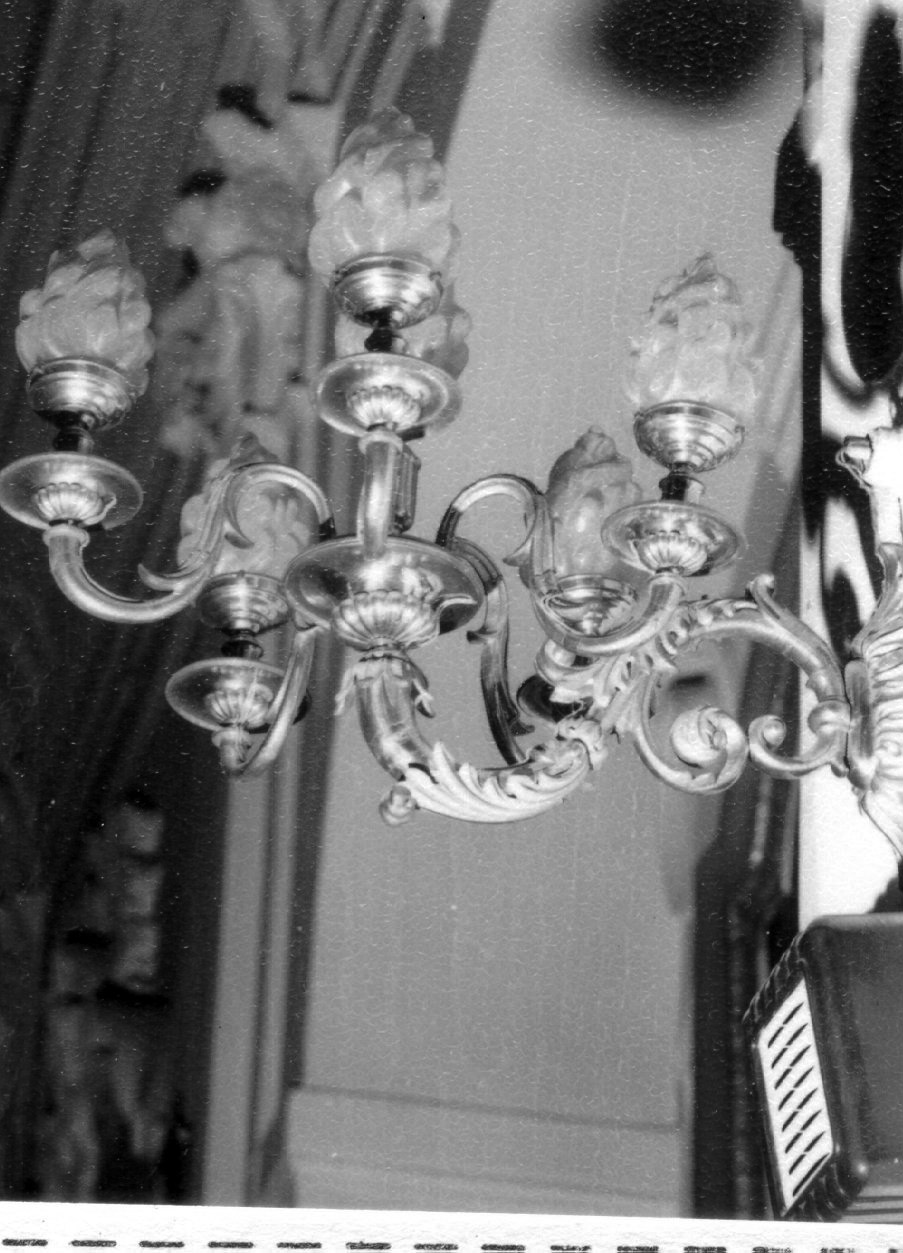 CANDELIERE DA PARETE, SERIE - manifattura napoletana