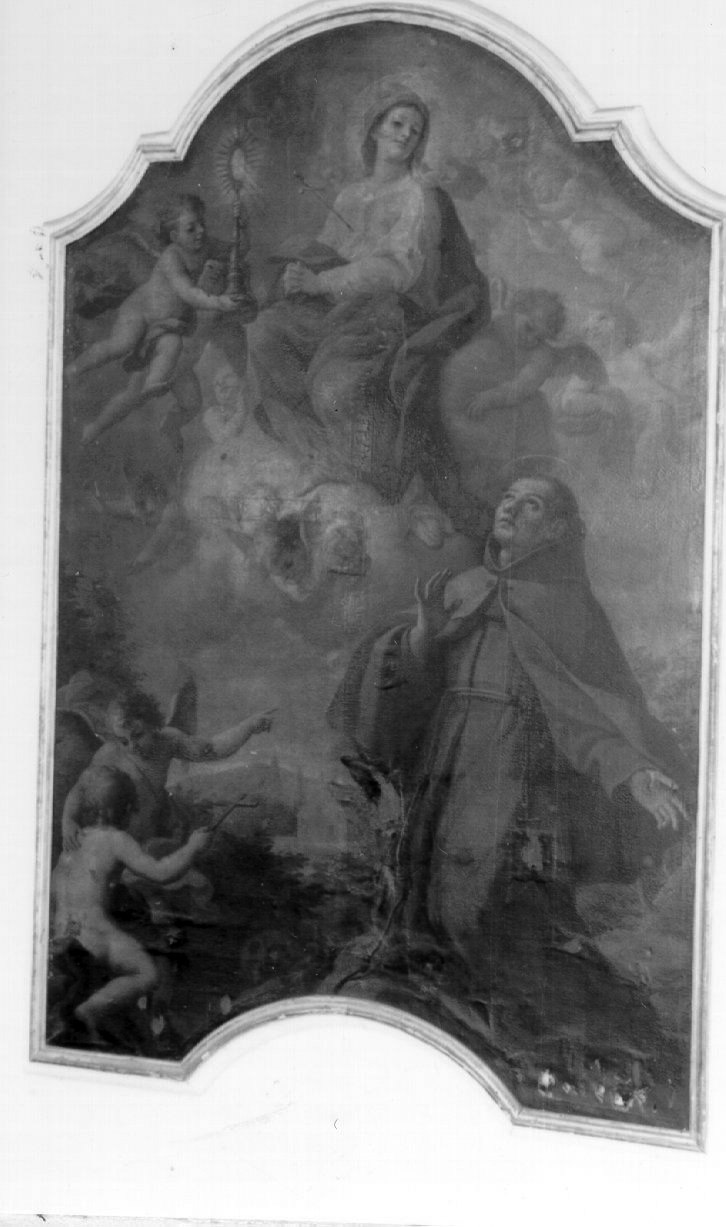 visione di San Pasquale Baylon (dipinto) di Sarnelli Antonio (metà sec. XVIII)