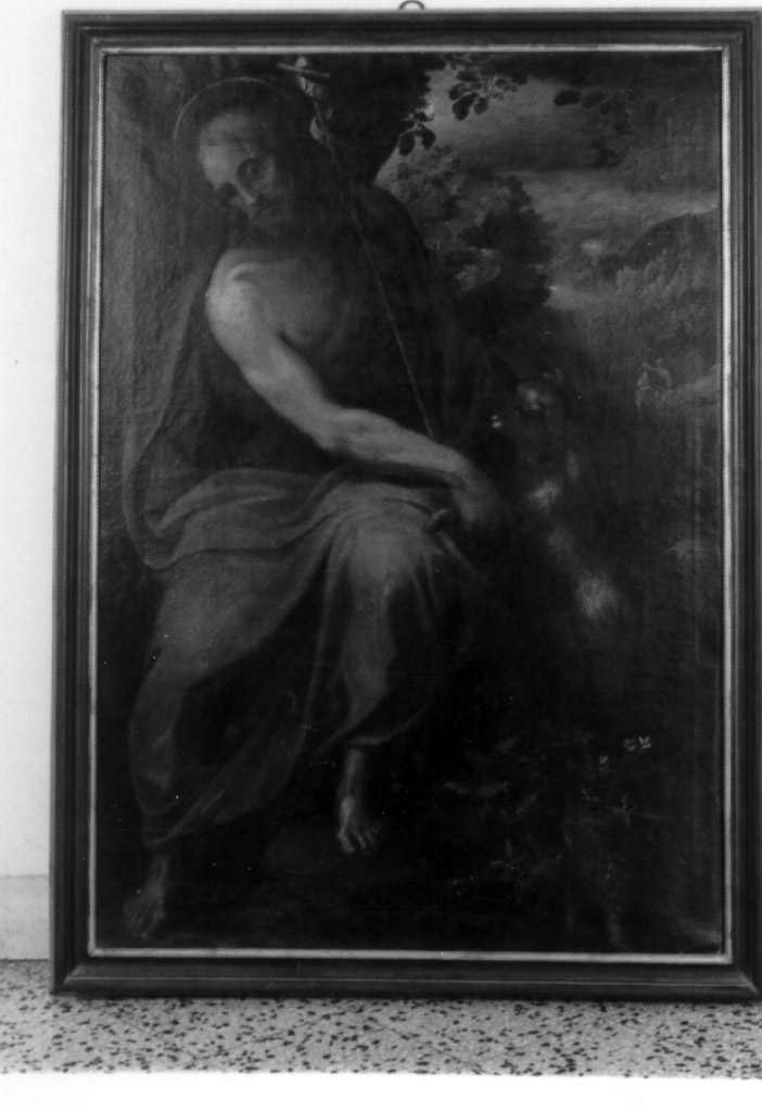 SAN GIOVANNI BATTISTA (DIPINTO) - AMBITO NAPOLETANO (Seconda metà sec. XVII)