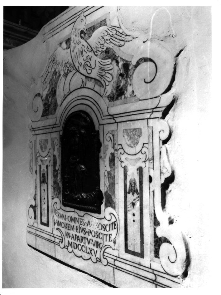 tabernacolo, elemento d'insieme - bottega napoletana (sec. XVIII)