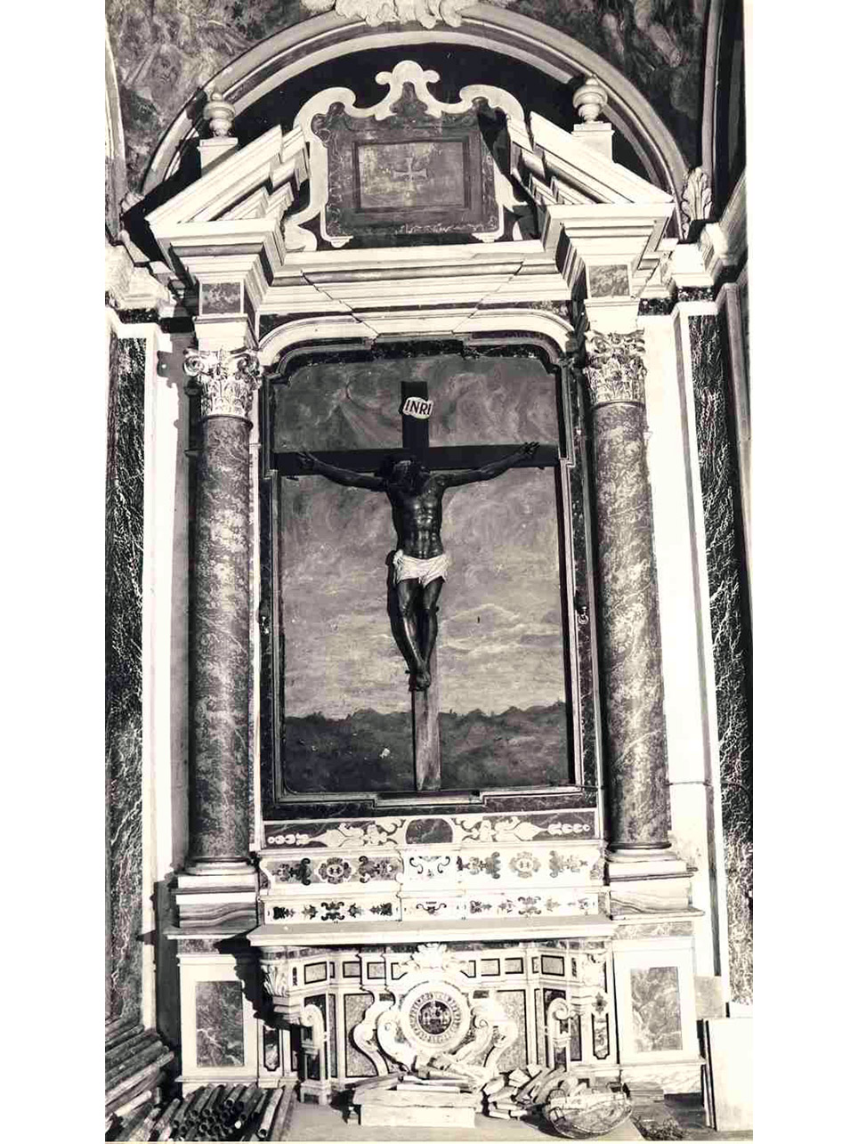 ALTARE, ELEMENTO D'INSIEME - BOTTEGA NAPOLETANA (Prima metà sec. XVIII)