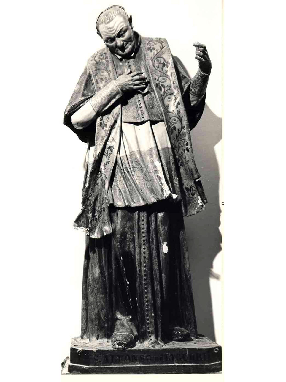 SANT'ALFONSO MARIA DE'LIGUORI (SCULTURA) - AMBITO NAPOLETANO (Metà sec. XIX)