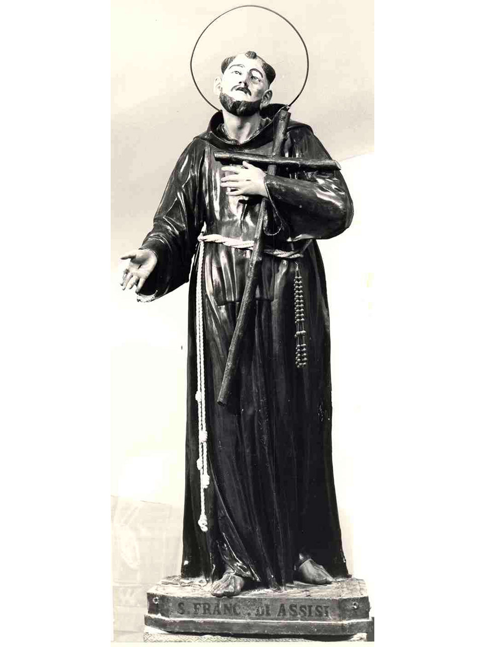 SAN FRANCESCO D'ASSISI (SCULTURA) - AMBITO NAPOLETANO (Metà sec. XIX)
