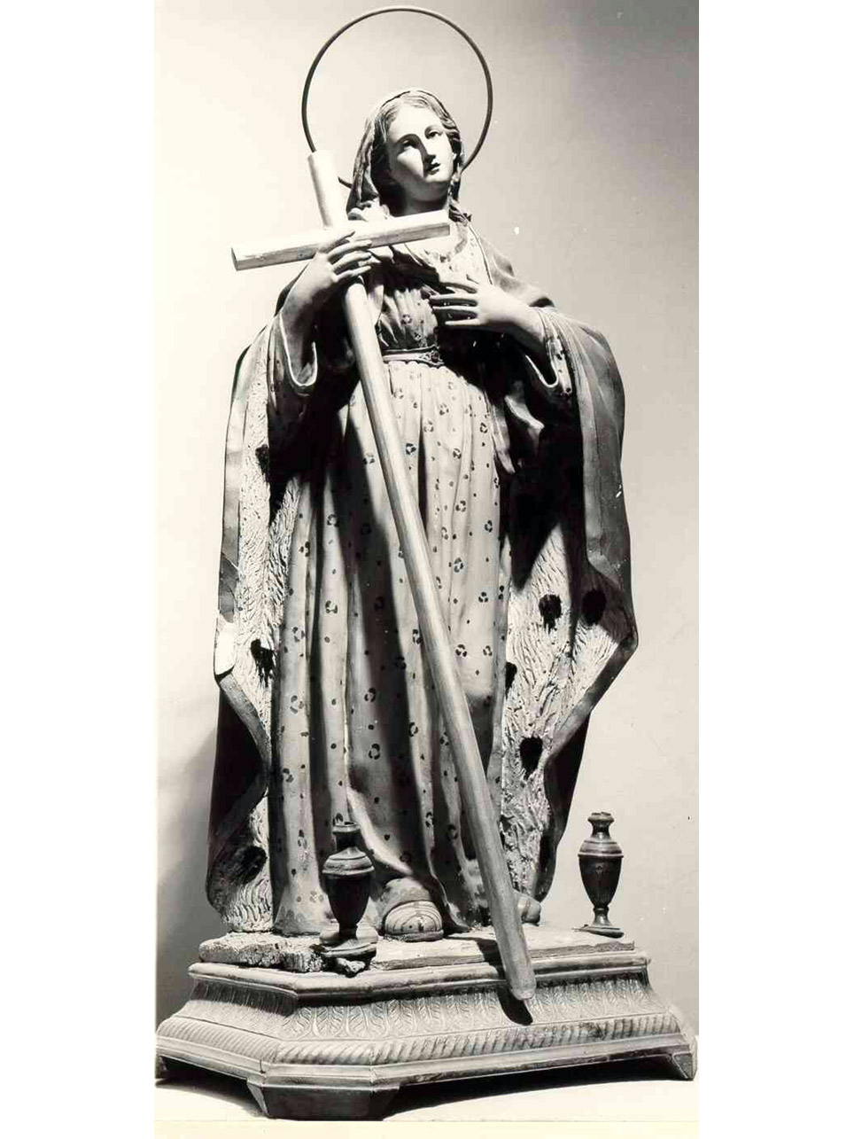 SANTA MARGHERITA DA CORTONA (SCULTURA) - AMBITO NAPOLETANO (Metà sec. XIX)