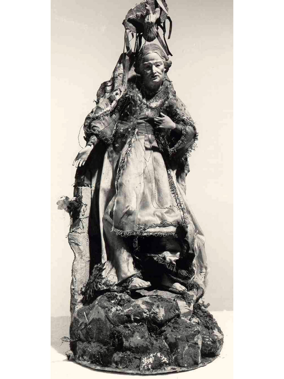 SANT'ANNA (STATUETTA DEVOZIONALE) - manifattura napoletana (FINE sec. XIX)