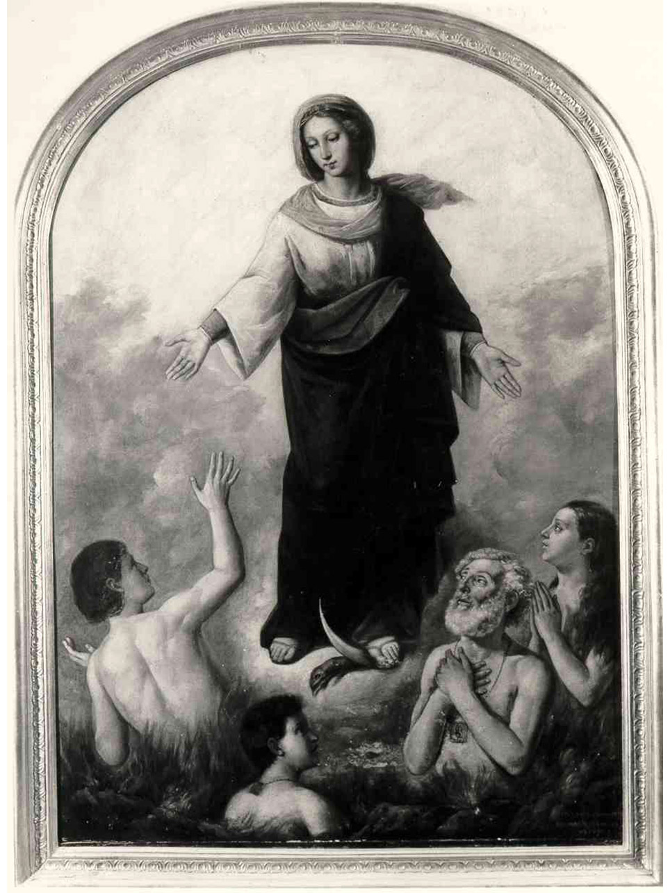 MADONNA DELLE GRAZIE (DIPINTO) - AMBITO NAPOLETANO (INIZIO sec. XIX)
