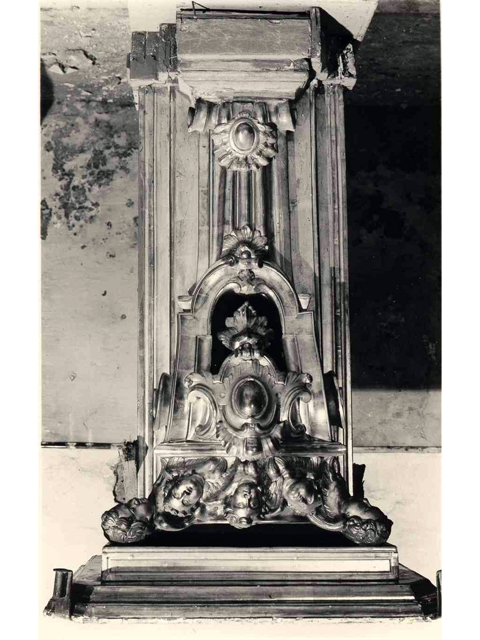 PIEDISTALLO - manifattura napoletana (Metà sec. XIX)