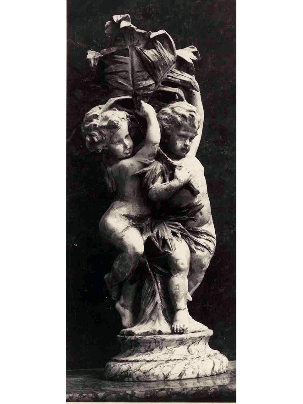 PUTTI (GRUPPO SCULTOREO) - manifattura napoletana (Seconda metà sec. XIX)