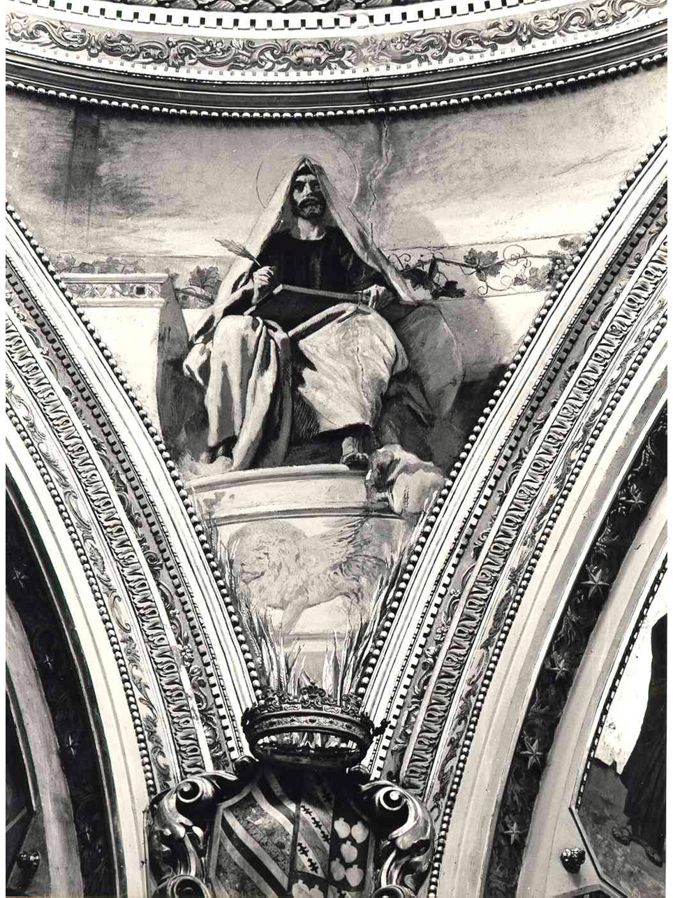 San Marco Evangelista (dipinto, elemento d'insieme) di Vetri Paolo (sec. XIX)