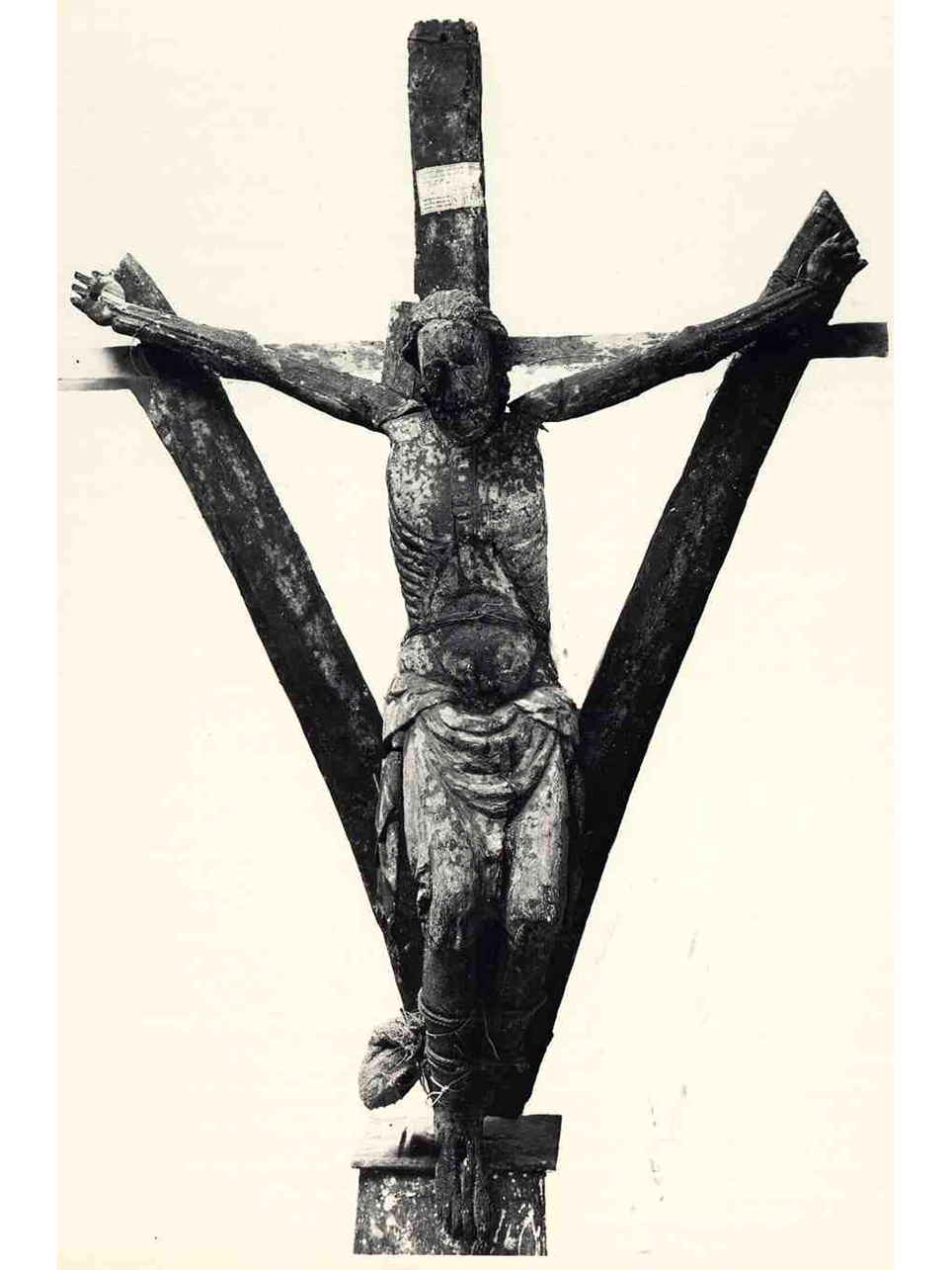 CRISTO CROCIFISSO (SCULTURA) - AMBITO NAPOLETANO (Prima metà sec. XIV)